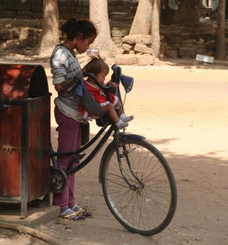 Local kids selling souvenirs